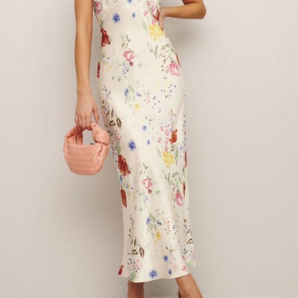 NWT - Reformation Aribella Silk Slip Dress
